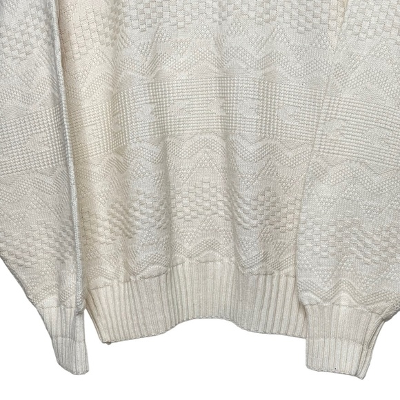 Vintage Oversized Slouchy Knit Sweater Light Academia Neutral Coastal - Picture 7 of 9